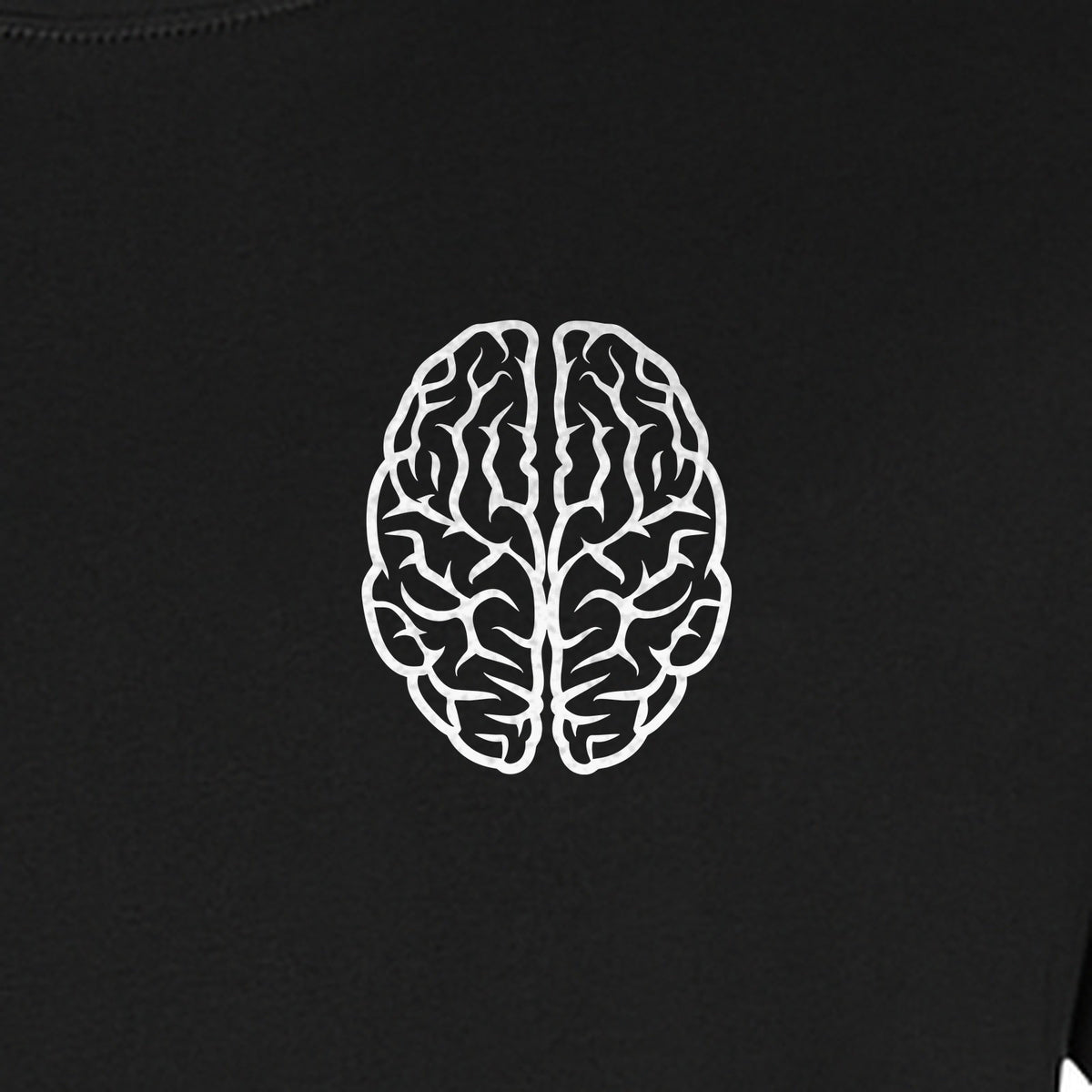 Brain Anatomy T-Shirt, Minimal Left Chest Graphic for Neurologists and Medical Students