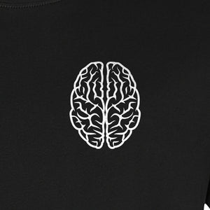 Brain Anatomy T-Shirt, Minimal Left Chest Graphic for Neurologists and Medical Students