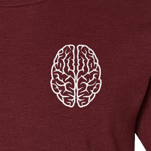 Brain Anatomy T-Shirt, Minimal Left Chest Graphic for Neurologists and Medical Students
