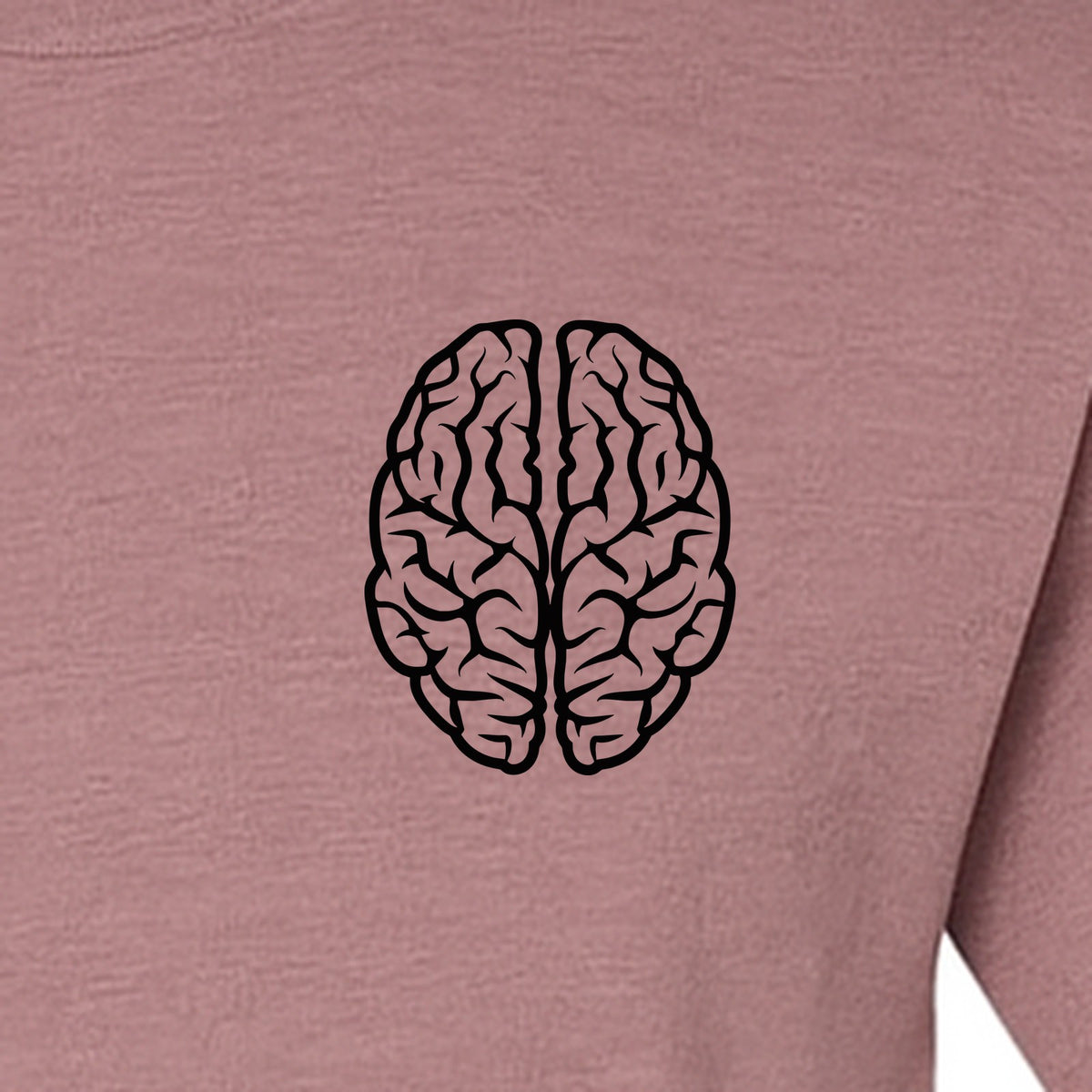 Brain Anatomy T-Shirt, Minimal Left Chest Graphic for Neurologists and Medical Students