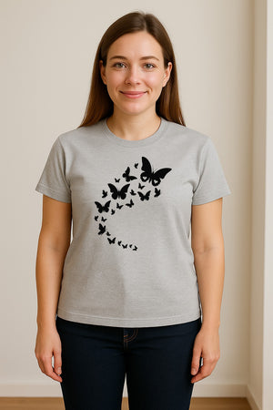 Butterfly T-Shirt, Flying Nature Graphic for Garden Lovers and Wildlife Fans