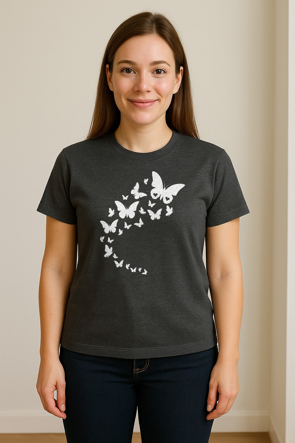 Butterfly T-Shirt, Flying Nature Graphic for Garden Lovers and Wildlife Fans