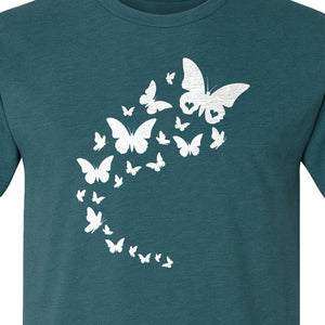 Butterfly T-Shirt, Flying Nature Graphic for Garden Lovers and Wildlife Fans
