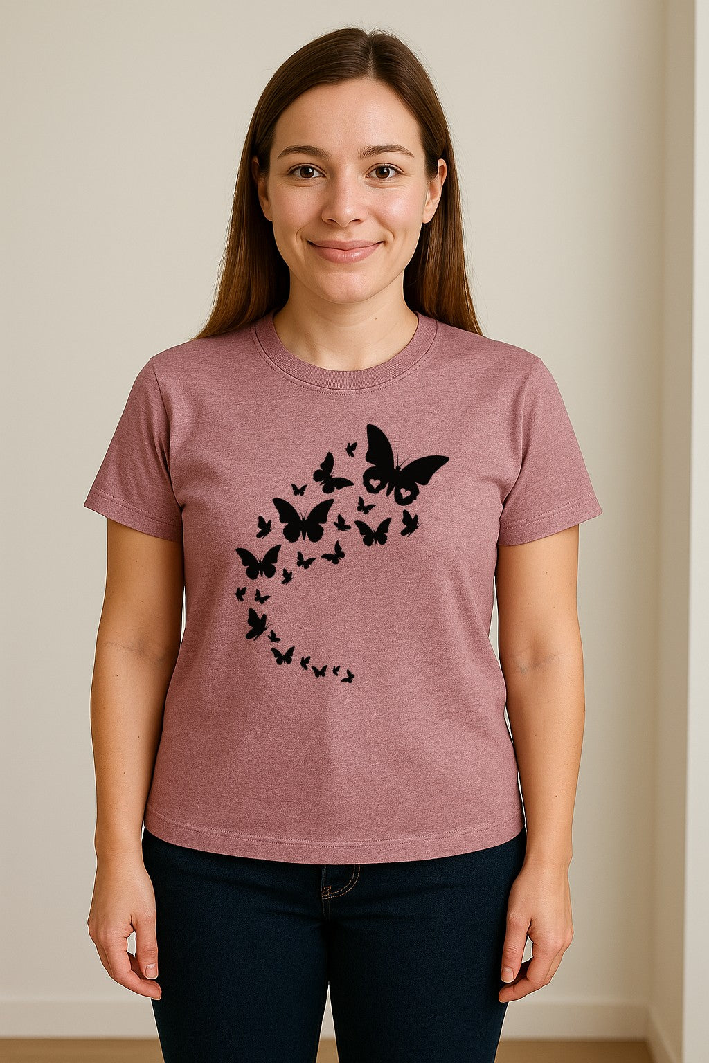 Butterfly T-Shirt, Flying Nature Graphic for Garden Lovers and Wildlife Fans