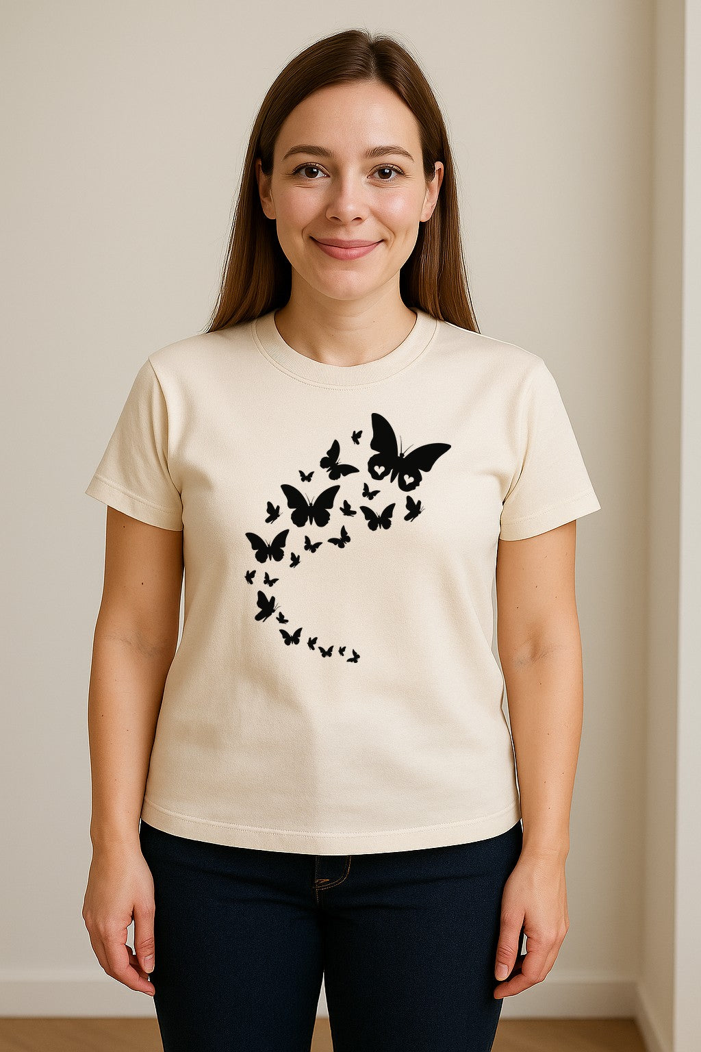 Butterfly T-Shirt, Flying Nature Graphic for Garden Lovers and Wildlife Fans