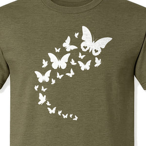 Butterfly T-Shirt, Flying Nature Graphic for Garden Lovers and Wildlife Fans