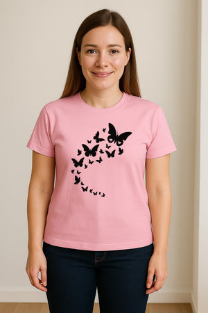 Butterfly T-Shirt, Flying Nature Graphic for Garden Lovers and Wildlife Fans