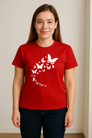 Butterfly T-Shirt, Flying Nature Graphic for Garden Lovers and Wildlife Fans
