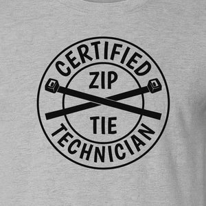 Zip Tie Technician T-Shirt, Certified Funny Mechanic Gift for Dad, Friend or Boyfriend