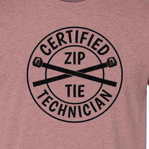 Zip Tie Technician T-Shirt, Certified Funny Mechanic Gift for Dad, Friend or Boyfriend