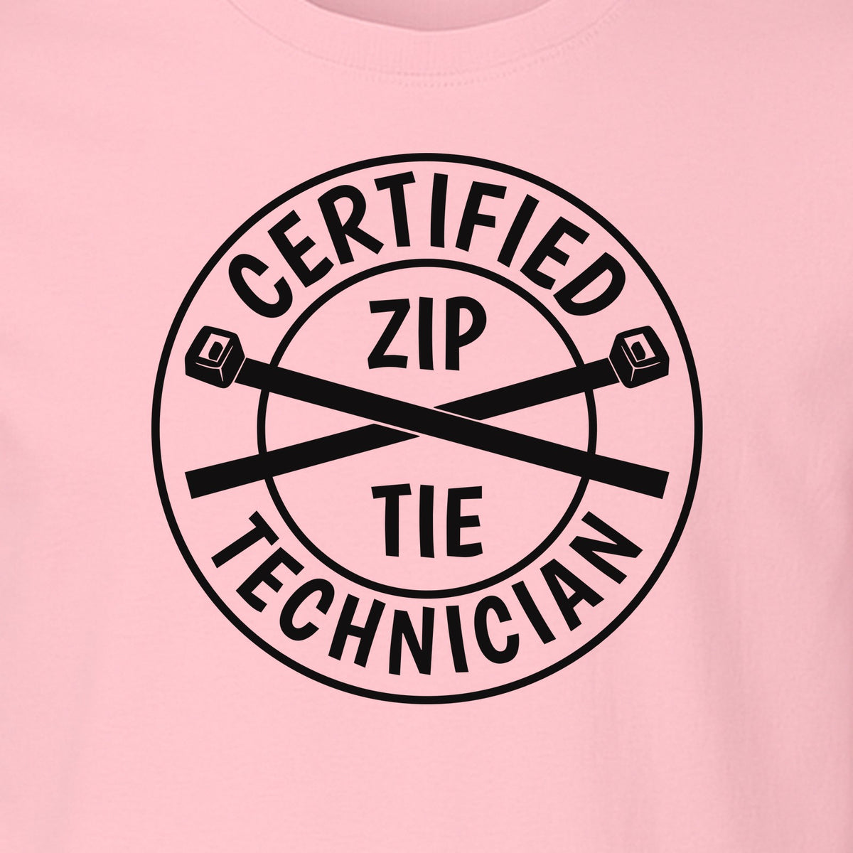 Zip Tie Technician T-Shirt, Certified Funny Mechanic Gift for Dad, Friend or Boyfriend