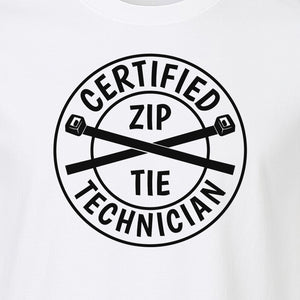 Zip Tie Technician T-Shirt, Certified Funny Mechanic Gift for Dad, Friend or Boyfriend