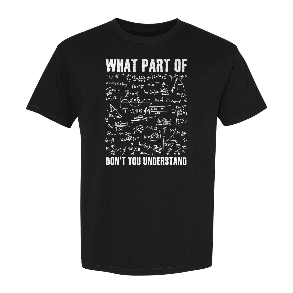 Math Teacher T-Shirt, What Part of Don't You Understand Equation Design for Educators