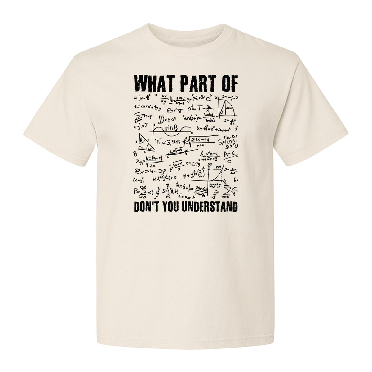 Math Teacher T-Shirt, What Part of Don't You Understand Equation Design for Educators