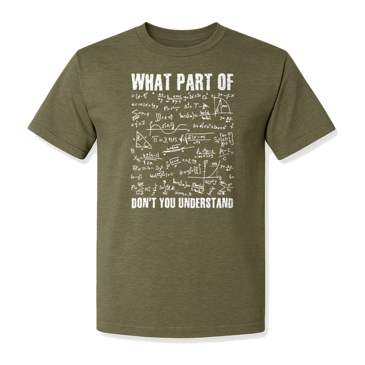Math Teacher T-Shirt, What Part of Don't You Understand Equation Design for Educators