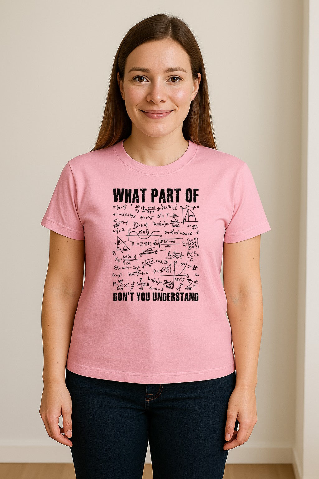 Math Teacher T-Shirt, What Part of Don't You Understand Equation Design for Educators