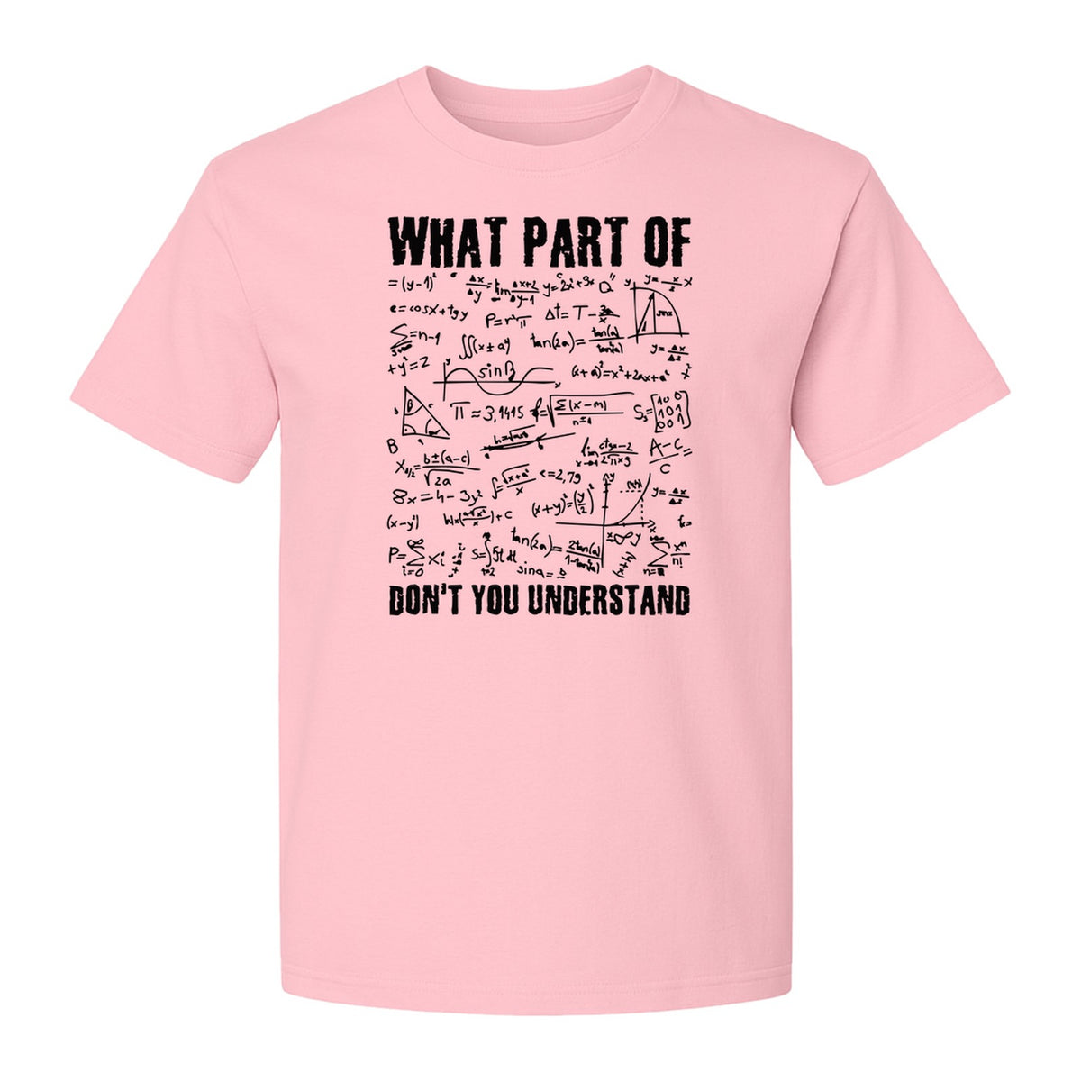 Math Teacher T-Shirt, What Part of Don't You Understand Equation Design for Educators
