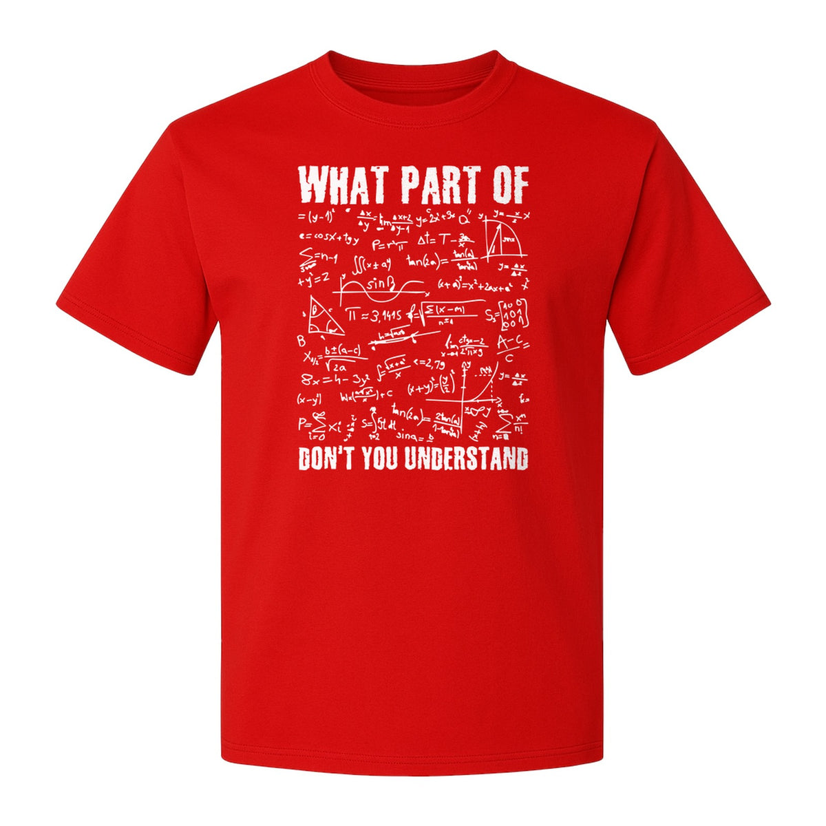 Math Teacher T-Shirt, What Part of Don't You Understand Equation Design for Educators