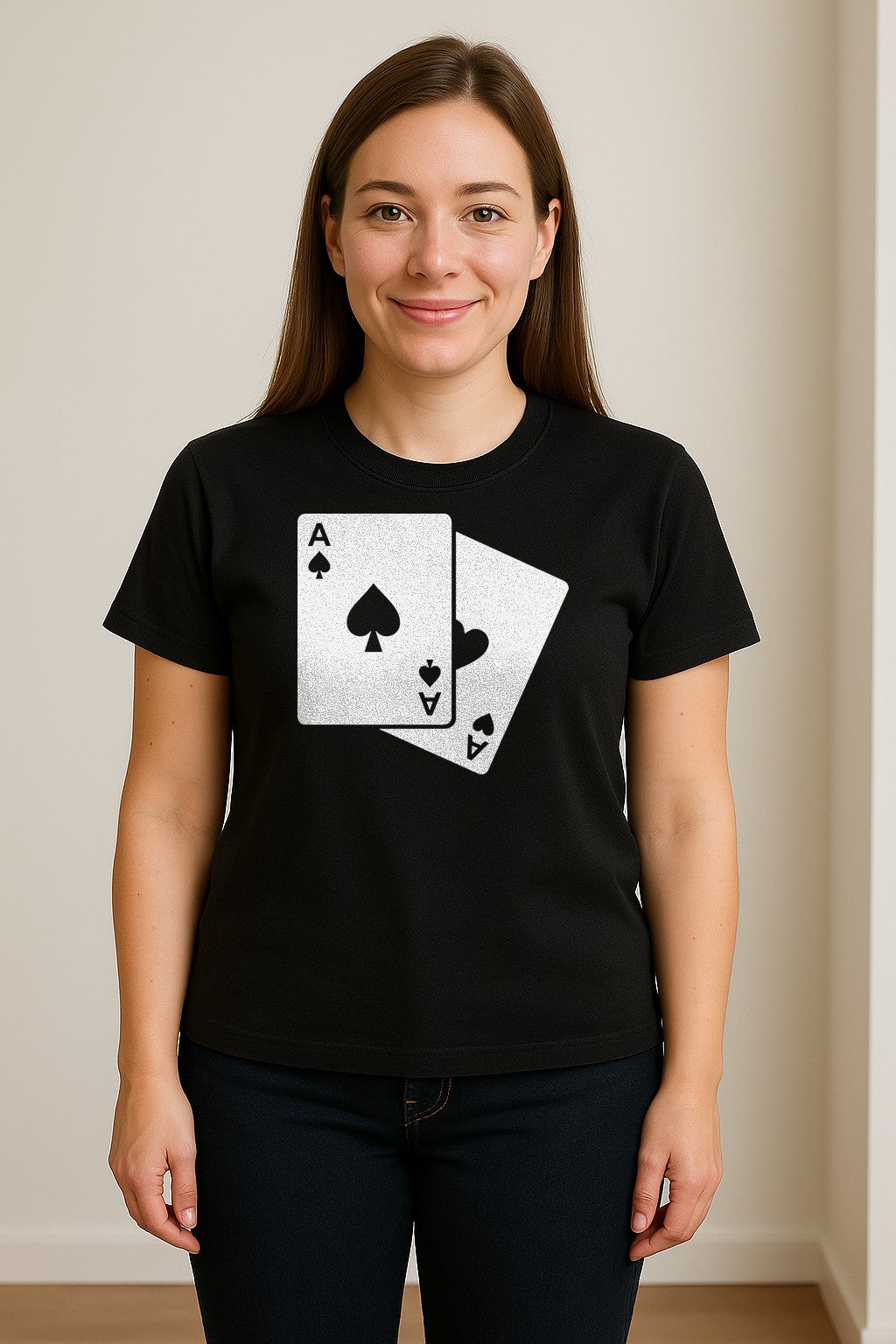 Ace of Spades T-Shirt, Playing Card Graphic for Poker Fans, Game Night and Casino Party Outfits