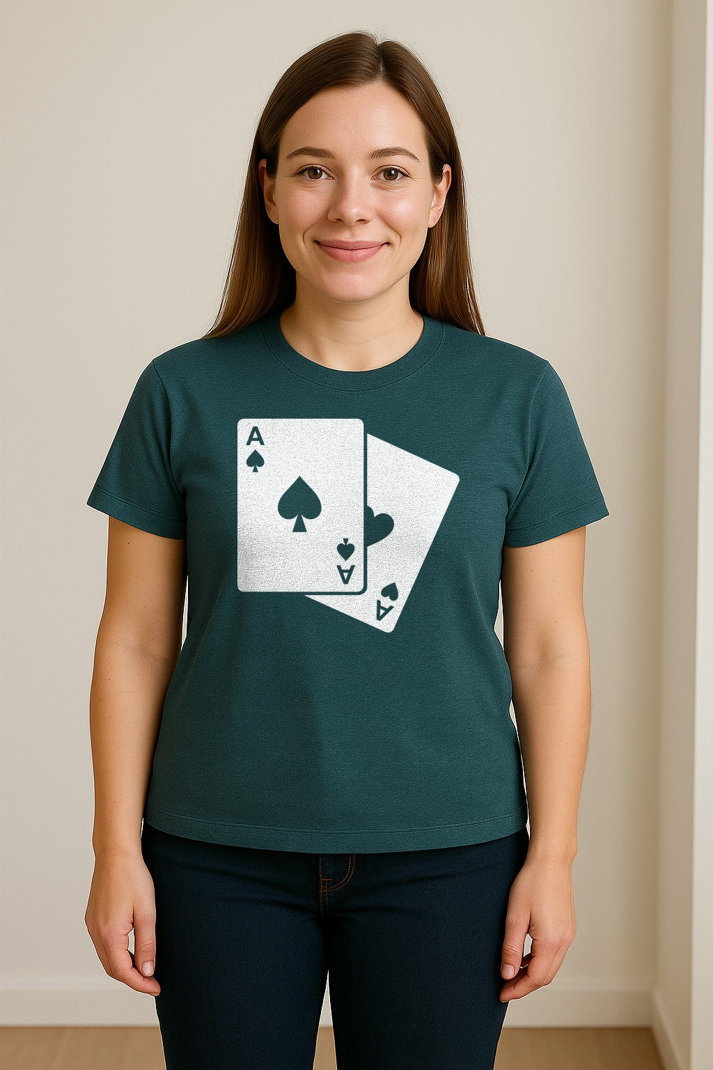 Ace of Spades T-Shirt, Playing Card Graphic for Poker Fans, Game Night and Casino Party Outfits