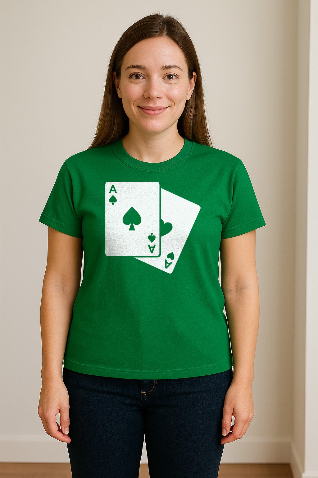 Ace of Spades T-Shirt, Playing Card Graphic for Poker Fans, Game Night and Casino Party Outfits