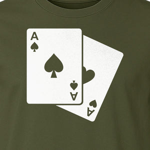 Ace of Spades T-Shirt, Playing Card Graphic for Poker Fans, Game Night and Casino Party Outfits