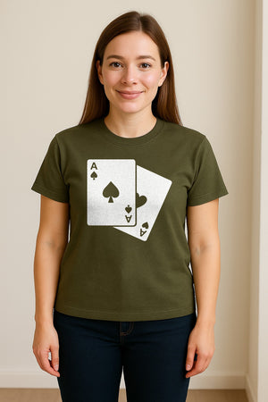 Ace of Spades T-Shirt, Playing Card Graphic for Poker Fans, Game Night and Casino Party Outfits