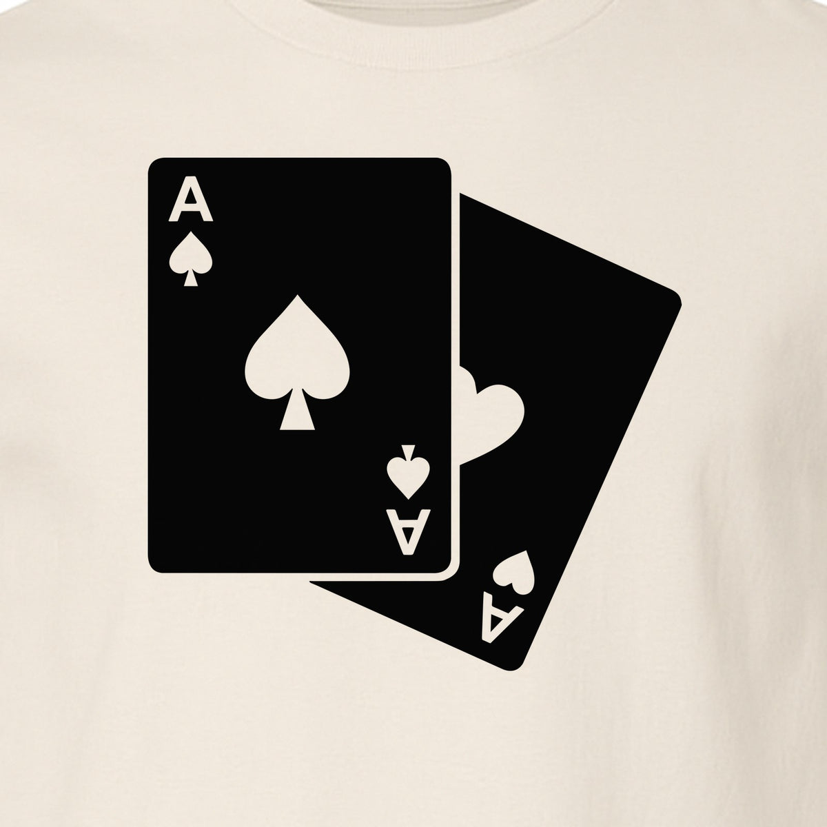 Ace of Spades T-Shirt, Playing Card Graphic for Poker Fans, Game Night and Casino Party Outfits