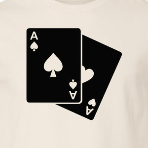 Ace of Spades T-Shirt, Playing Card Graphic for Poker Fans, Game Night and Casino Party Outfits
