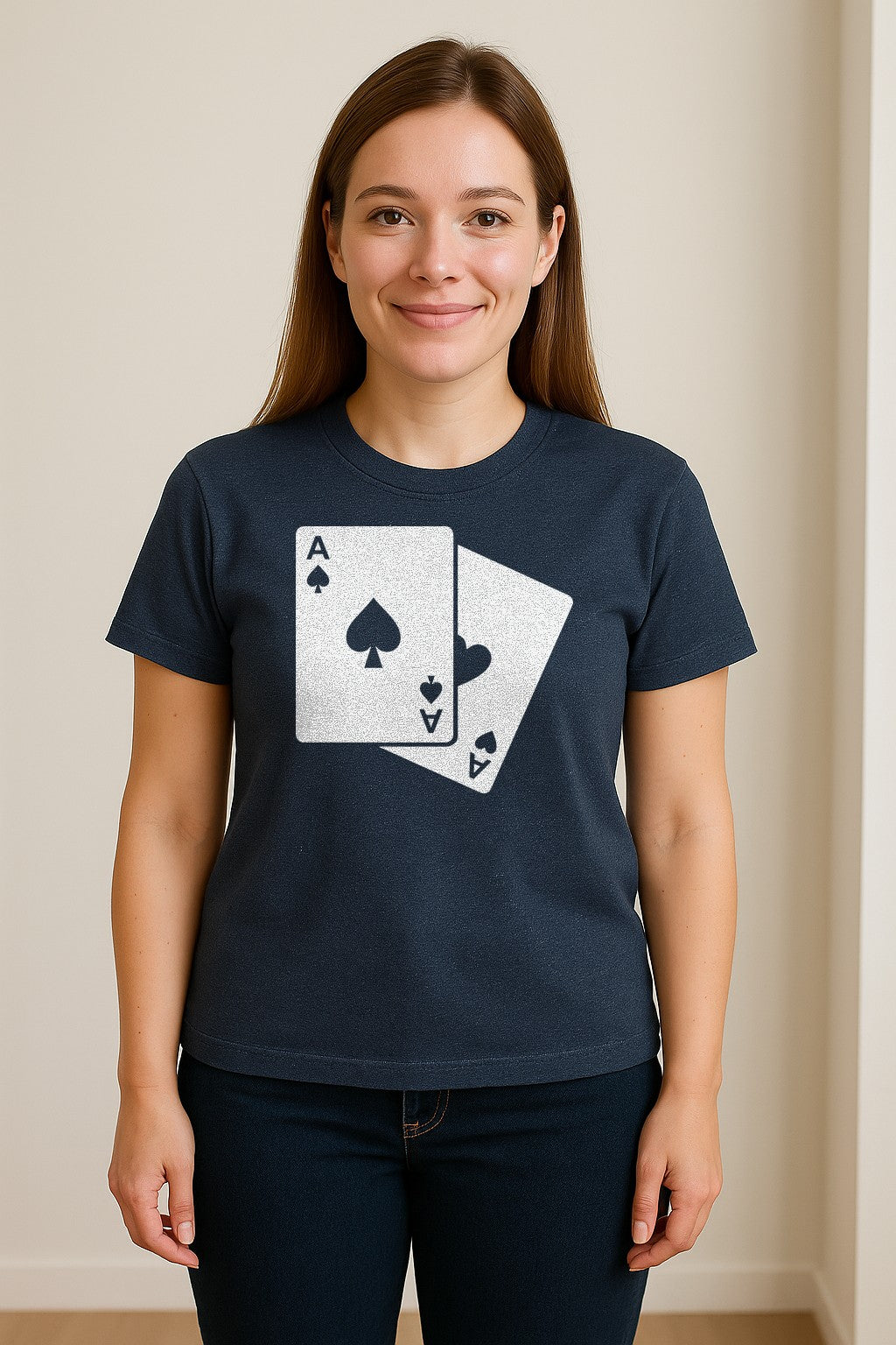 Ace of Spades T-Shirt, Playing Card Graphic for Poker Fans, Game Night and Casino Party Outfits