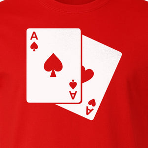 Ace of Spades T-Shirt, Playing Card Graphic for Poker Fans, Game Night and Casino Party Outfits