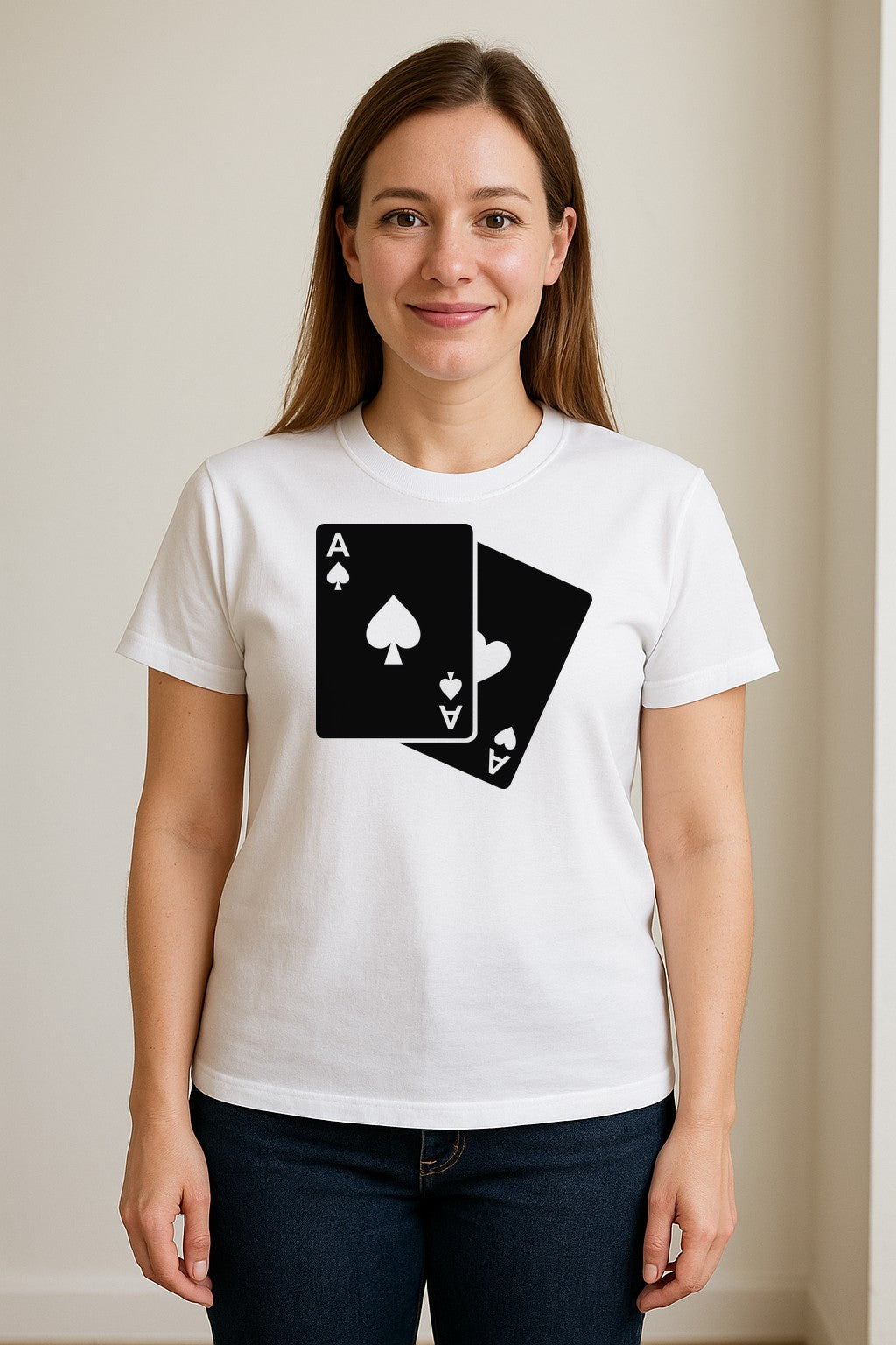 Ace of Spades T-Shirt, Playing Card Graphic for Poker Fans, Game Night and Casino Party Outfits