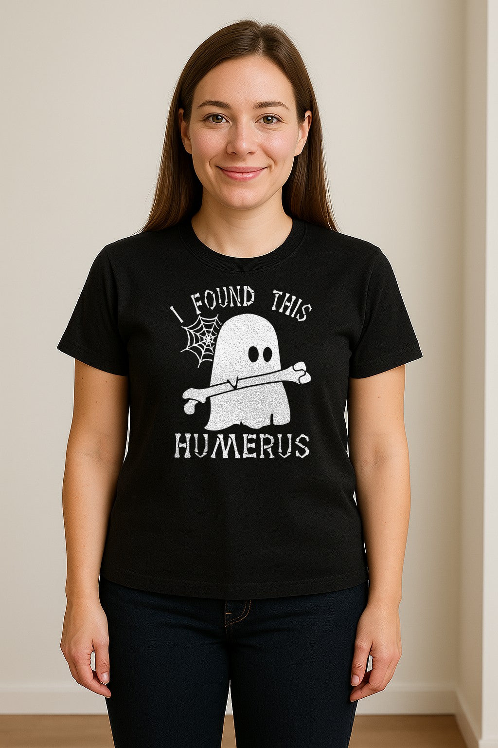 Medical Skeleton T-Shirt, I Found This Humerus Bone Pun Ghost Design for Nurses and Doctors