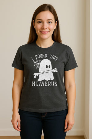 Medical Skeleton T-Shirt, I Found This Humerus Bone Pun Ghost Design for Nurses and Doctors