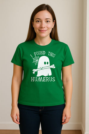 Medical Skeleton T-Shirt, I Found This Humerus Bone Pun Ghost Design for Nurses and Doctors