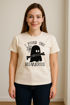 Medical Skeleton T-Shirt, I Found This Humerus Bone Pun Ghost Design for Nurses and Doctors