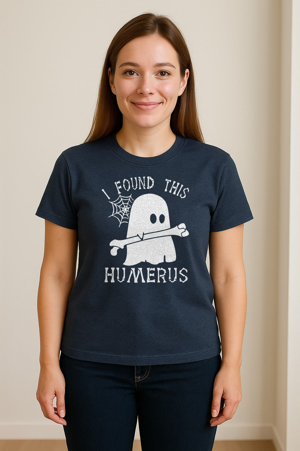 Medical Skeleton T-Shirt, I Found This Humerus Bone Pun Ghost Design for Nurses and Doctors