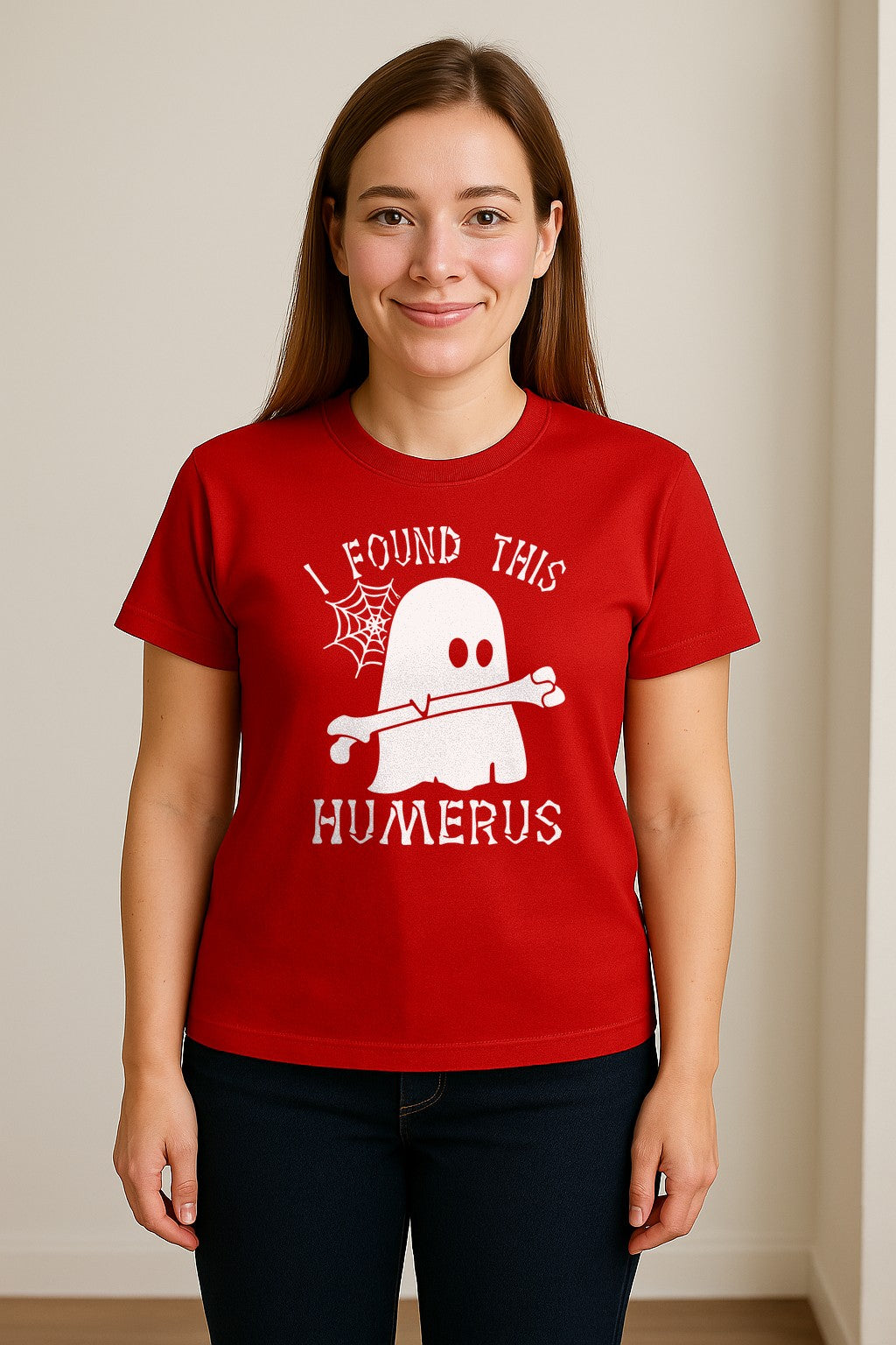 Medical Skeleton T-Shirt, I Found This Humerus Bone Pun Ghost Design for Nurses and Doctors