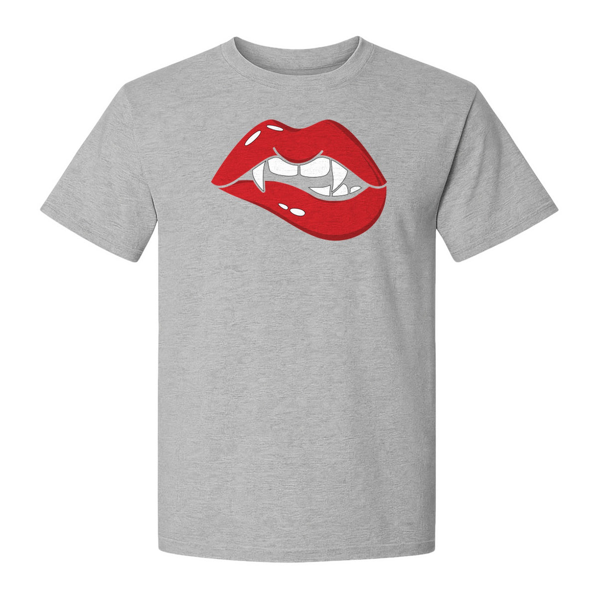 Vampire Lips T-Shirt, Spooky Fang Graphic for Halloween Parties and Gothic Style Fans