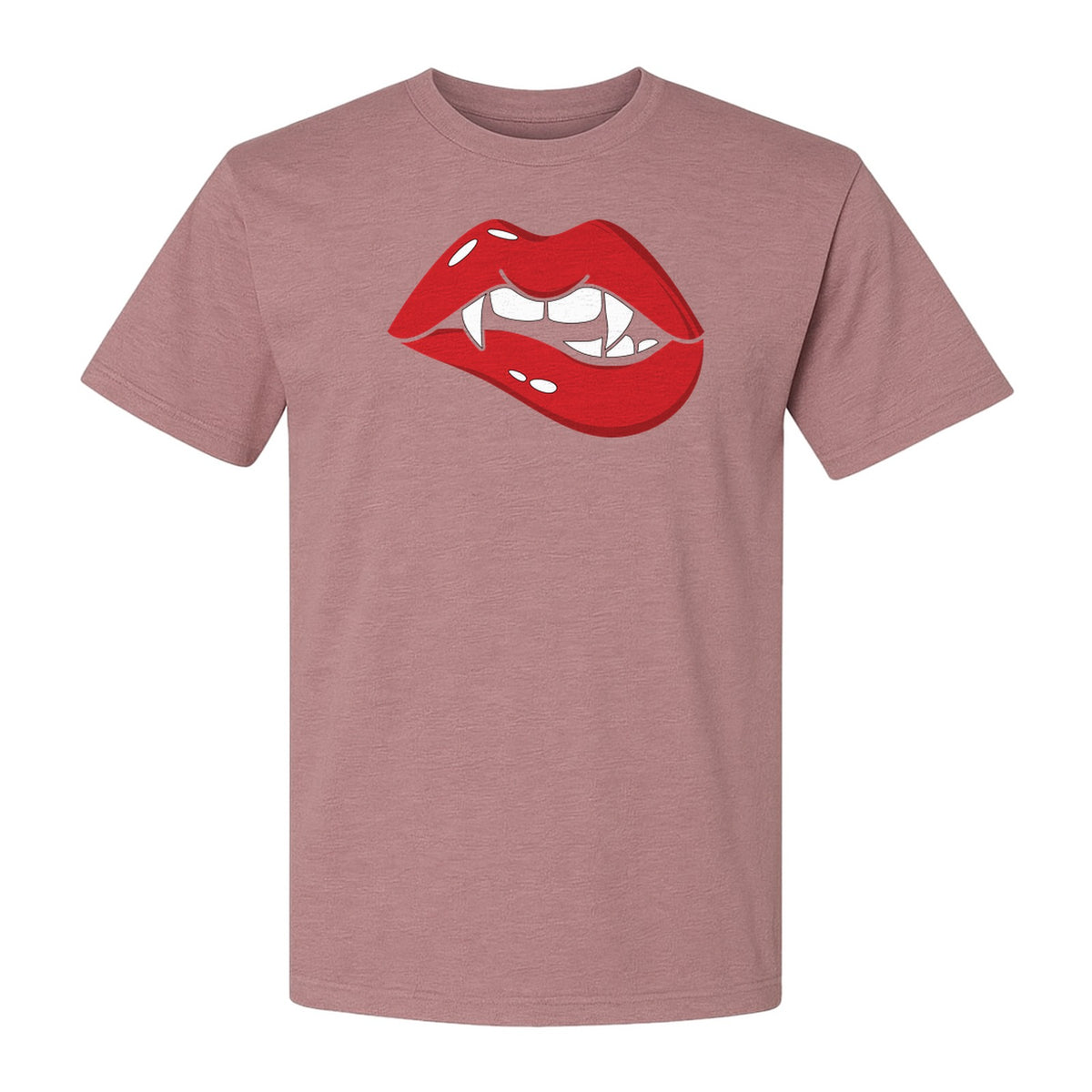 Vampire Lips T-Shirt, Spooky Fang Graphic for Halloween Parties and Gothic Style Fans