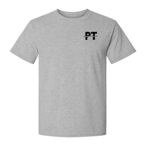 Physical Therapist PT T-Shirt, Small Left Chest Typography for Therapy Professionals