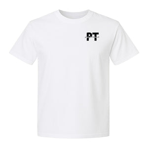 Physical Therapist PT T-Shirt, Small Left Chest Typography for Therapy Professionals