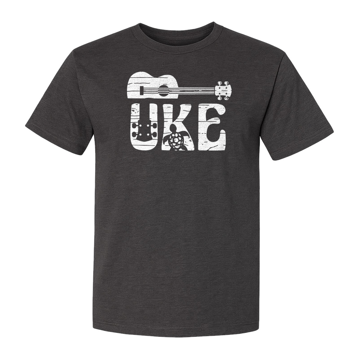 Ukulele T-Shirt, Distressed Uke Instrument Graphic for Musicians and Music Lovers