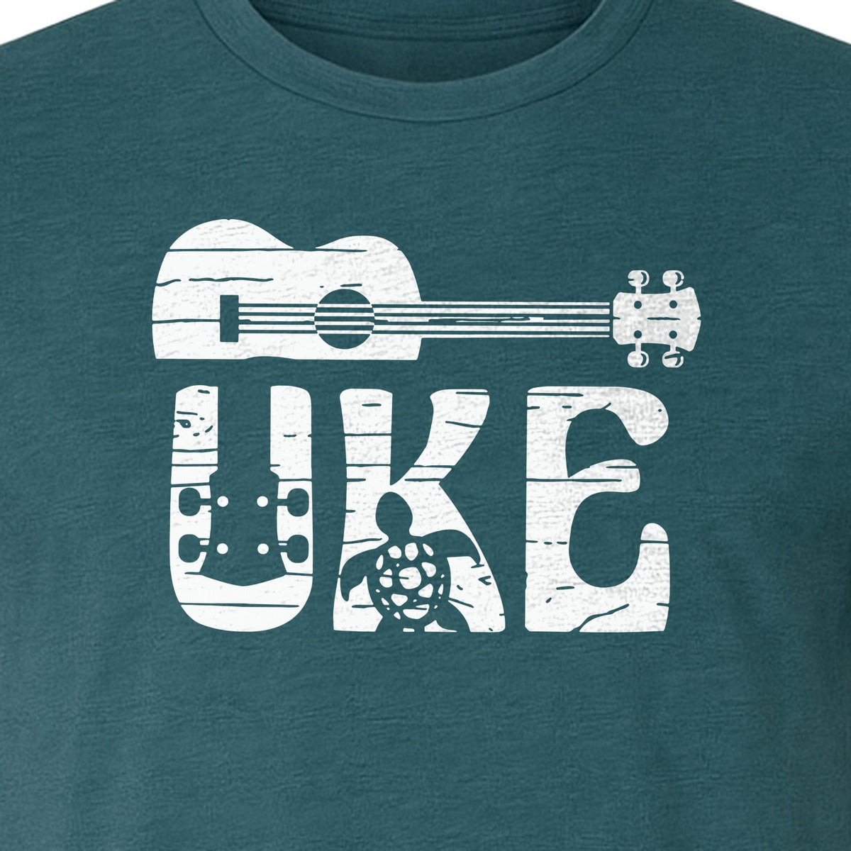 Ukulele T-Shirt, Distressed Uke Instrument Graphic for Musicians and Music Lovers