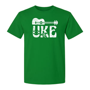 Ukulele T-Shirt, Distressed Uke Instrument Graphic for Musicians and Music Lovers