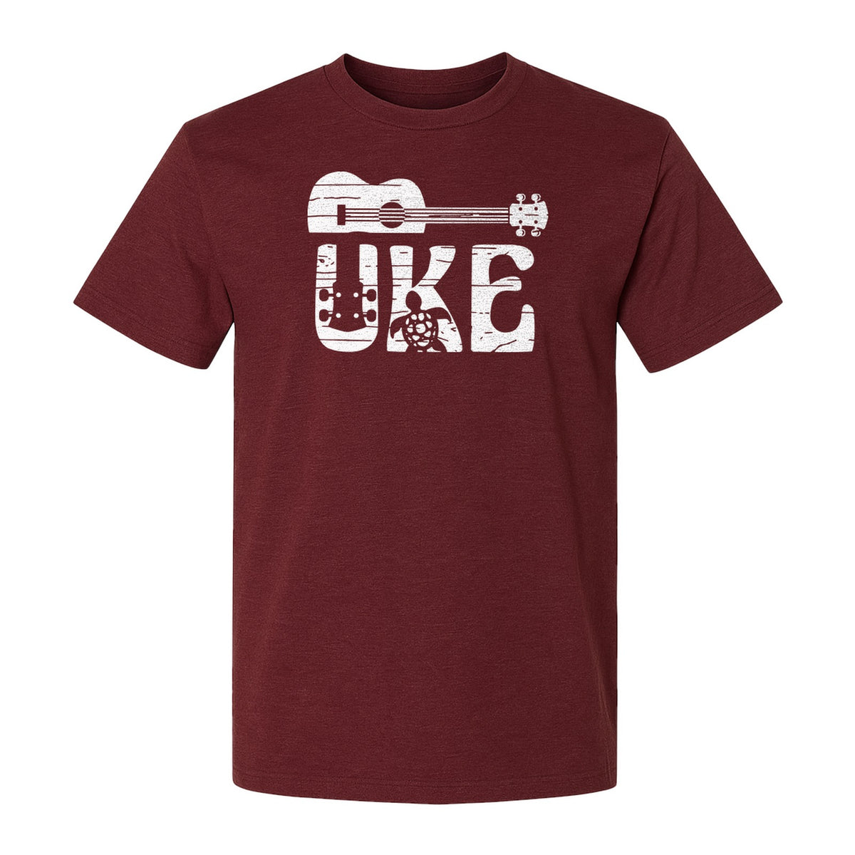 Ukulele T-Shirt, Distressed Uke Instrument Graphic for Musicians and Music Lovers