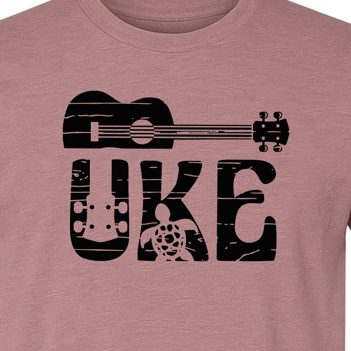 Ukulele T-Shirt, Distressed Uke Instrument Graphic for Musicians and Music Lovers