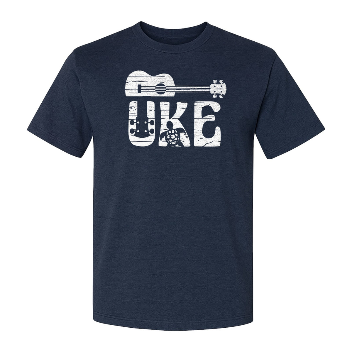 Ukulele T-Shirt, Distressed Uke Instrument Graphic for Musicians and Music Lovers