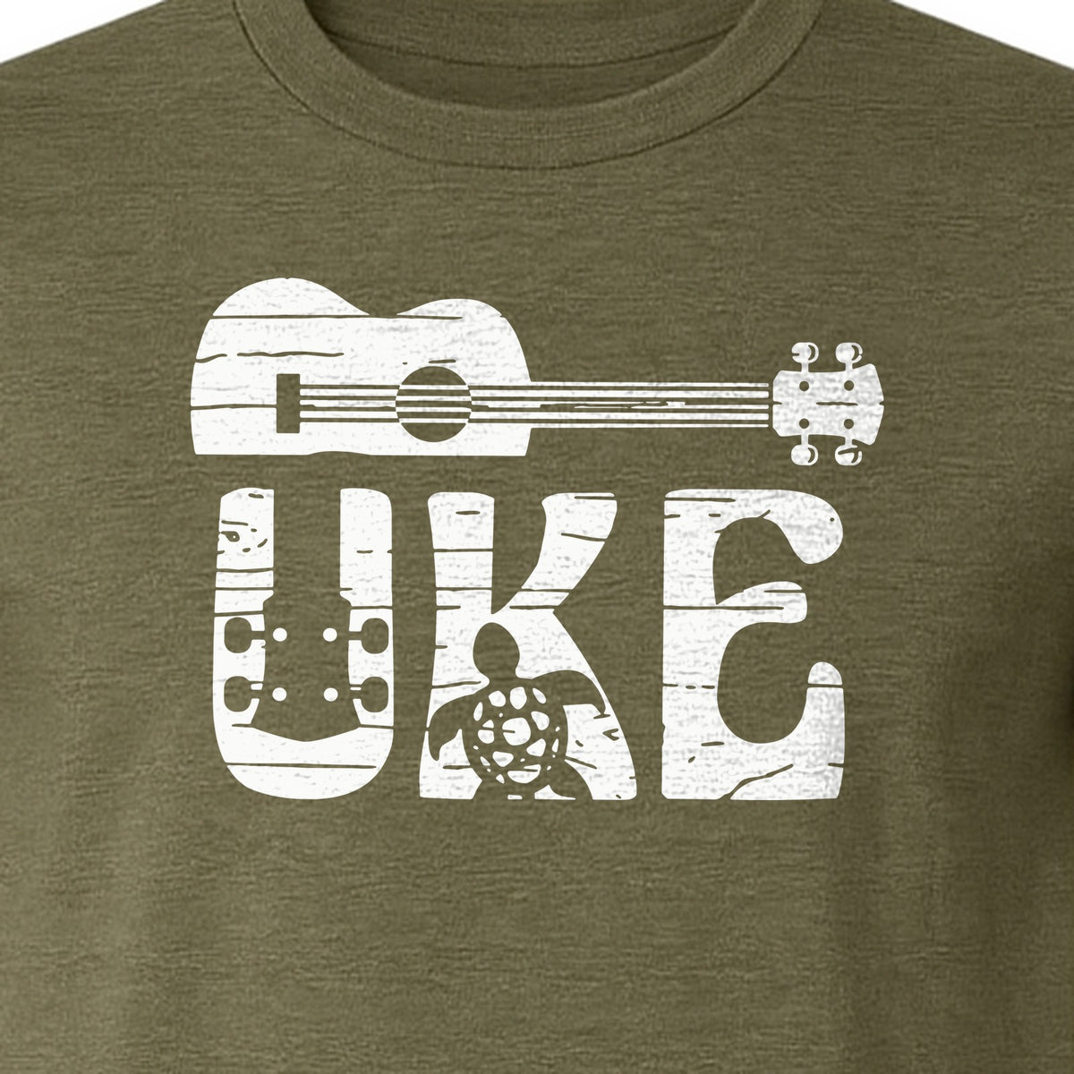 Ukulele T-Shirt, Distressed Uke Instrument Graphic for Musicians and Music Lovers
