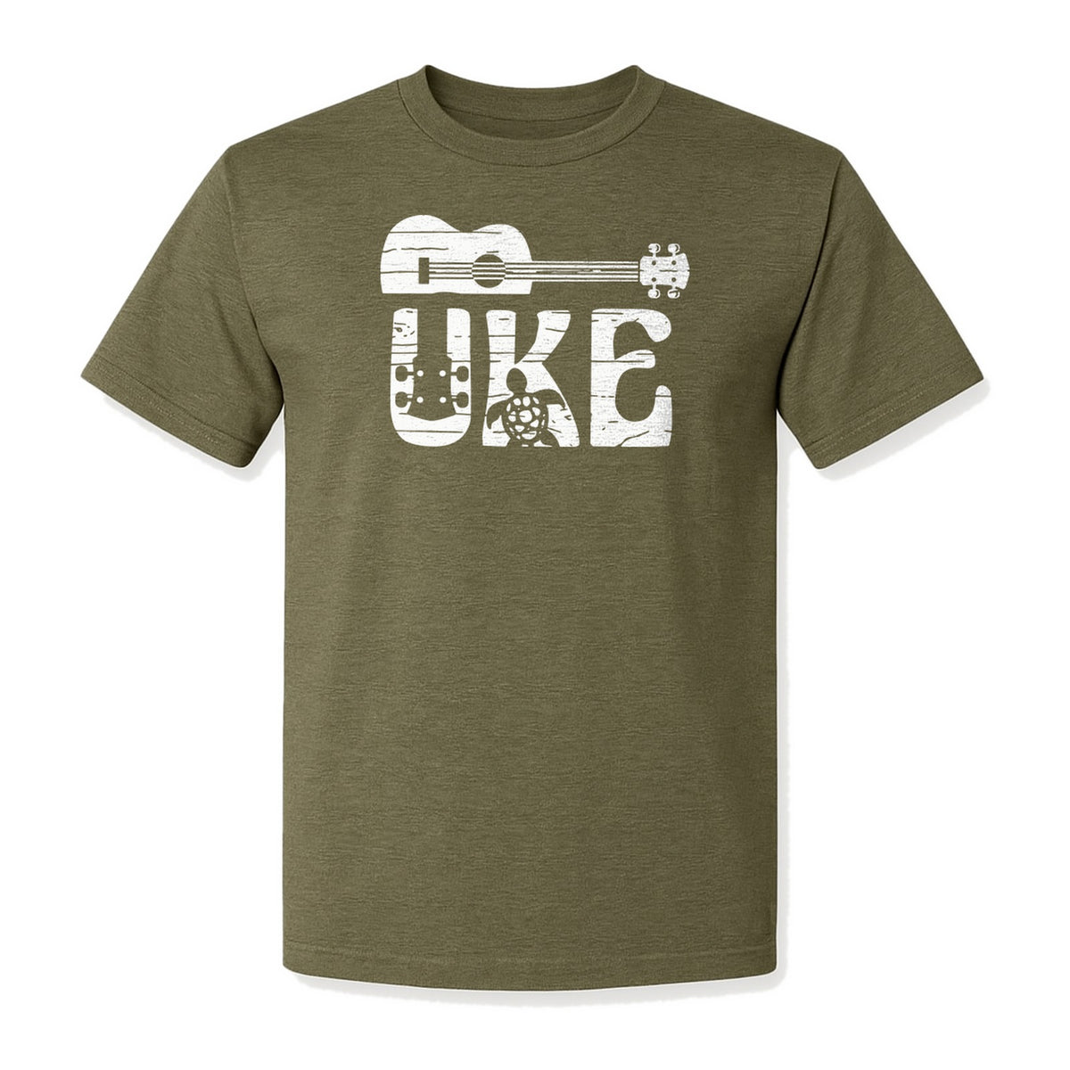 Ukulele T-Shirt, Distressed Uke Instrument Graphic for Musicians and Music Lovers